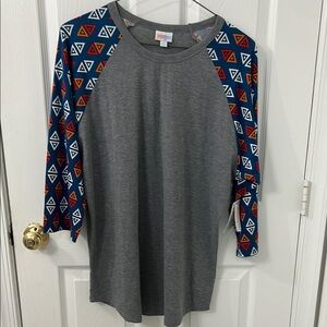 LuLaRoe Gray Randy T-Shirt 2XL new with tags